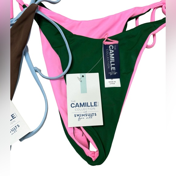 New Swimsuits for All x Camille Kostek Veronica reversible bikini bottoms ties - Picture 4 of 11